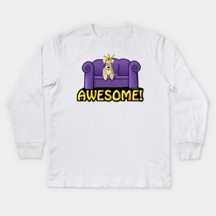 Sofa King Awesome Wheaten Kids Long Sleeve T-Shirt